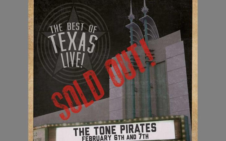 The record cover for the Tone Pirates' "Best of Texas Live!"