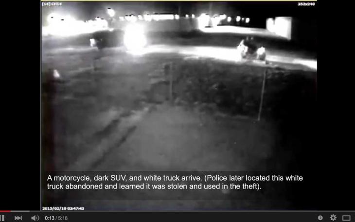 Burglary suspects at Red Bluff Self Storage. (screen shot from YouTube)
