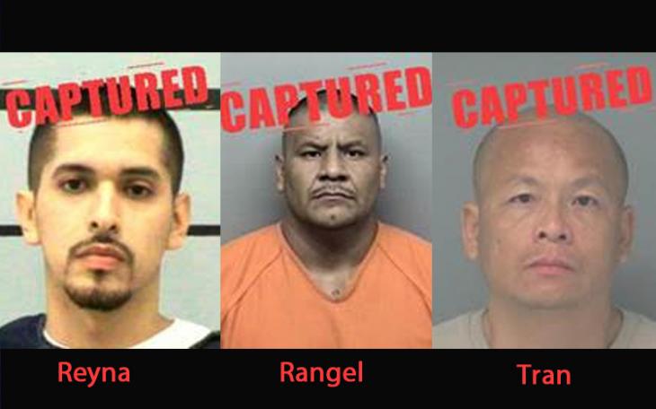 Three Texas 10 Most Wanted Sex Offenders Captured. (Contributed/DPS)