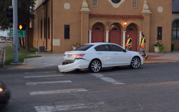 Crash at S. Chadbourne Street and East Avenue N on Septmeber 18, 2014. (LIVE! Photo/John Basquez)
