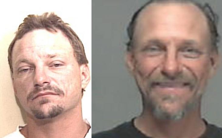 Thomas Scottie Crocker, a regular at Tom Green County Jail. LEFT: taken in 2000. RIGHT: taken Aug., 2014. His spirits appear to have elevated as time has elapsed.(Contributed Photos/TGCJ)