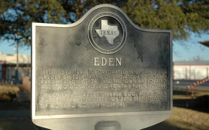 Eden is located roughly 45 miles away from San Angelo. (Photo/Edentexas.com)
