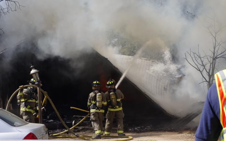 1713 N. Farr Street fire on Wednesday, October 1, 2014. (LIVE! Photo/Joe Hyde)