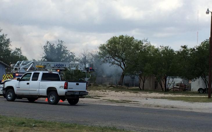 A structure fire at the 200 block of 24th Street on July 28, 2014. (LIVE! Photo/John Basquez)
