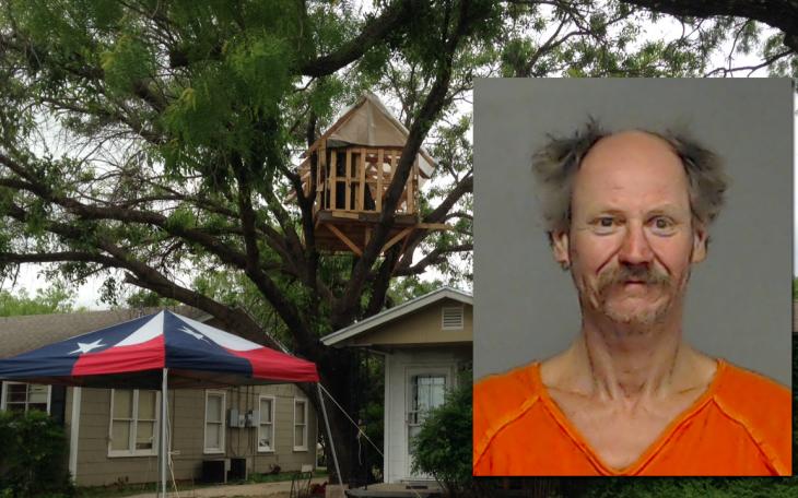 David Lee McMullan was charged with arson on Sunday after lighting a fire next to his Colorado Ave. duplex. (LIVE! Photo/Chelsea Reinhard)