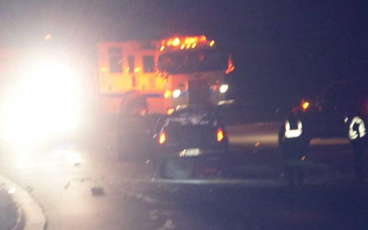 Driver Ejected from Pickup in Single Vehicle Rollover Crash on FM 2288 Early Feb. 21, 2015 Morning. (LIVE! Photo/John Basquez)