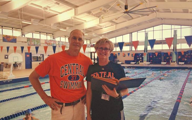 Coach David Hague and his wife Val run the Central swim program. (LIVE! Photo/Chelsea Schmid)