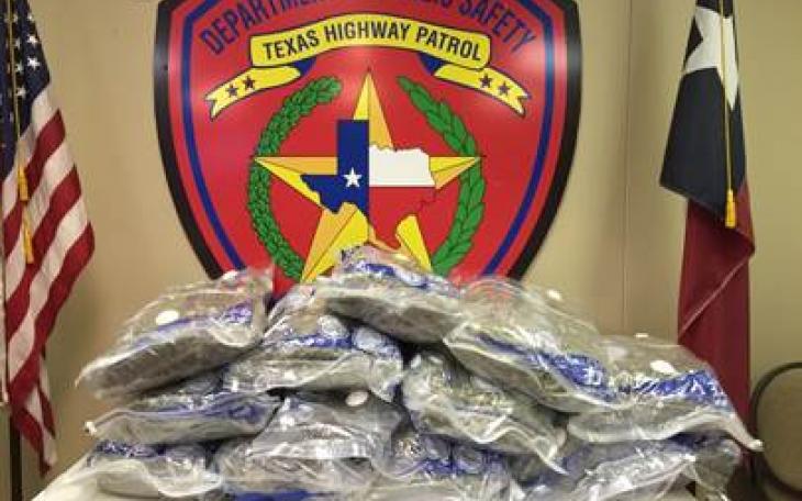 The TxDPS seized 112 pounds of marijuana. (Photo/DPS)