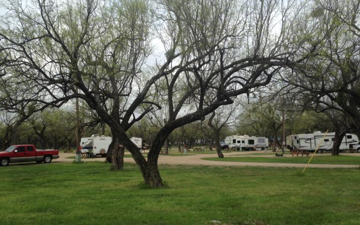 Campgrounds thin out on Sunday after a rainy Easter weekend in Spring Creek Park. (LIVE! Photo/Chelsea Reinhard)