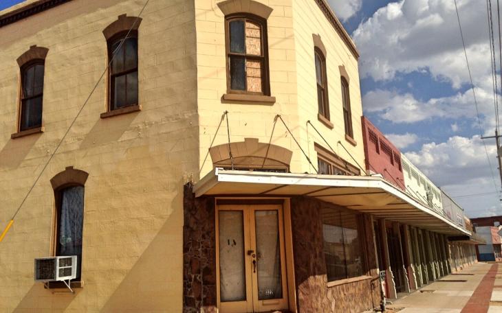 Two buildings at 4th and N. Chadbourne are being rehabilitated for business by John Fuentes and David Mazur. (LIVE! Photo/Chelsea Reinhard)