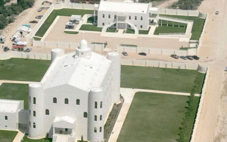 The entrance to the FLDS temple seen for an aerial view. (contributed photo/Kathy Mankin of the Eldorado Success)