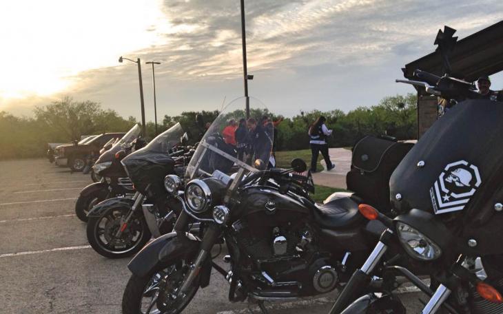 Sixteen motorcyclists rode over 1,000 miles in memory of Jaime Padron on Saturday. (LIVE! Photo/Chelsea Reinhard)