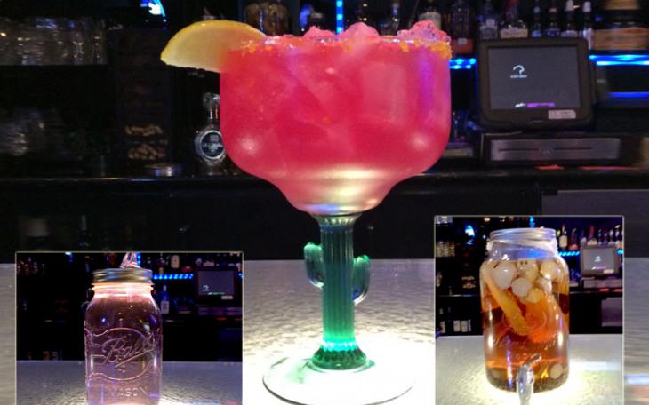 Police interviewing bar patrons at Fiddlestrings Sports Bar on Nov. 26, 2014. (LIVE! Photo/John Basquez)