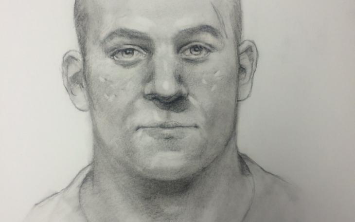 Sheriff&amp;#039;s investigators are seeking information on the man depicted in this sketch as a person of interest in the unsolved 2010 death investigation of Brian Plunkett. (Image/TGCSO)
