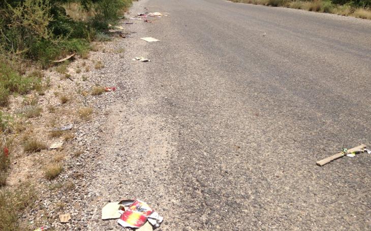 On the road to the Twin Buttes Marina. (LIVE! Photo/Joe Hyde)