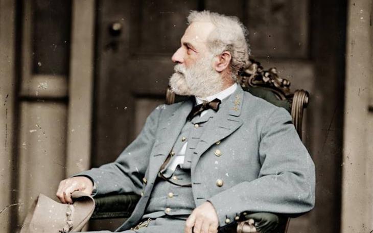 Robert E. Lee in a photo taken the day after his surrender in 1865 from his apartment in Richmond, Va.