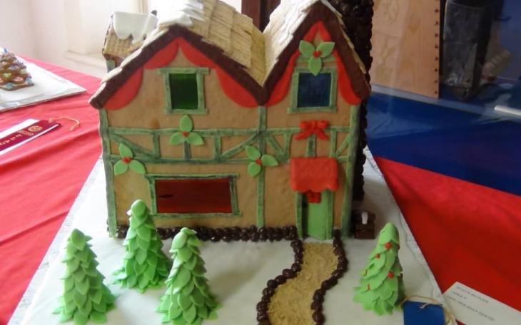 Reagan Hyde won this year's gingerbread house contest at Christmas at Old Fort Concho. (LIVE! Photo by Cheyenne Benson)