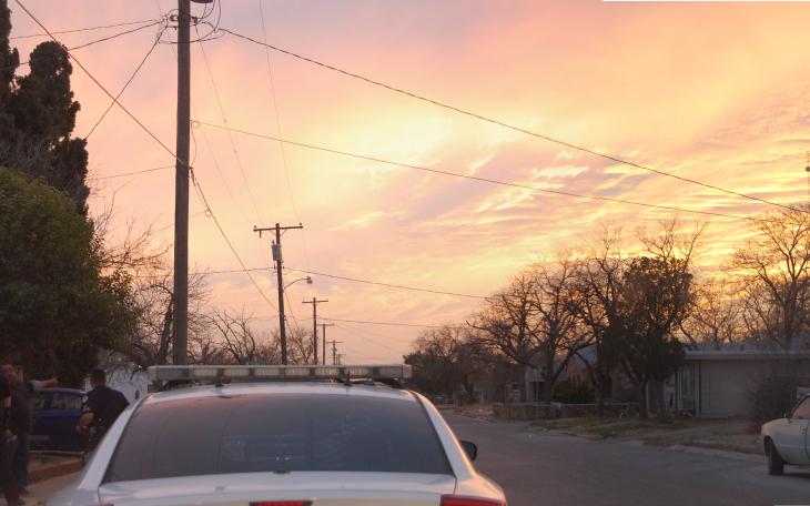 Officers respond to an unwanted subject call in Sector 1. (LIVE! Photo/Chelsea Schmid)