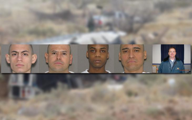 Damien Rodriguez, Remigio Pineda, Terry Johnson, Hector Rivera and Jason Self. (Photos/TDCJ)