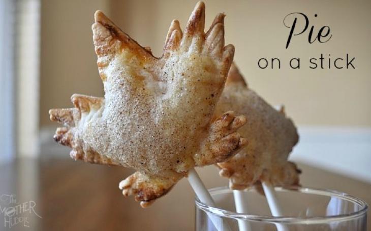 Nothing says creative like a pie on a stick! (Photo courtesy of themotherhuddle.com)