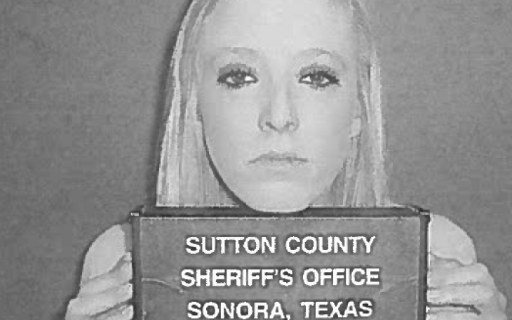 Morgan Paige Vyvlecka, 21, has been indicted on 6 counts of child sex crimes. (Photo/Sutton County Jail)