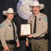 Runnels County Game Warden Keegan Moore honored with Director's Life Saving Citation for applying a tourniquet that saved a crash victim's life.