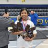 San Angelo TLCA's Samantha Trevino had the best squat (345 pounds), bench press (235) and deadlift (370) in her weight class and was named the regional meet’s best overall female lifter.