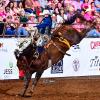 Chase Brooks scored an 86.5 in saddle bronc riding at the San Angelo Rodeo on Thursday, April 16, 2026.