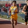 Angelo State's Francis Patanpatan competes during the 2026 Lone Star Conference Track and Field Meet.