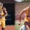 Angelo State's William Opare and Abril Okon