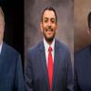 From left to right: Jerry Hendrix, former interim city manager and assistant city manager of Kyle, Texas; Phillip Urrutia, assistant city manager of Garland, Texas; and Jud Rex, former city manager of Garland, Texas.