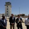 U.S. Transportation Secretary Sean Duffy visited San Angelo Regional Airport on Sunday to tour the air traffic control tower and discuss federal modernization efforts with Rep. August Pfluger and local leaders.