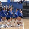 The Lake View Maidens celebrate a point during the 2026 Nita Vannoy Memorial Tournament. 