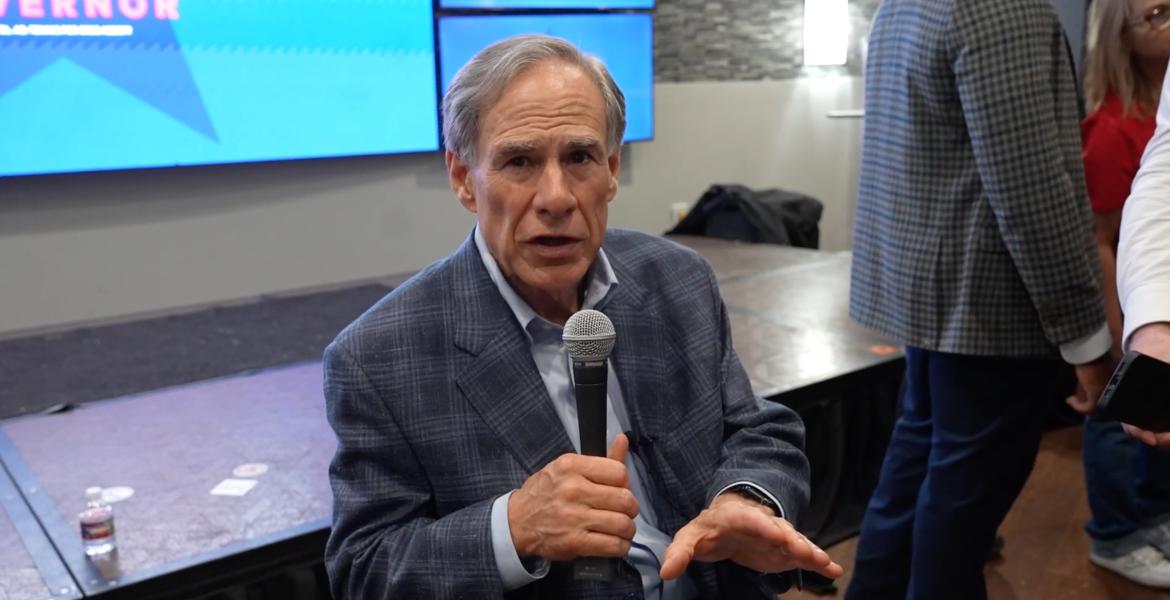 Gov Abbott in San Angelo